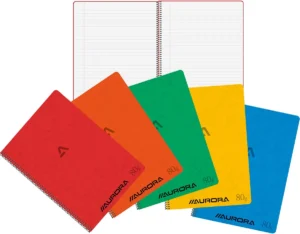 Aurora Writing 80 spiraalschrift, ft 29,5 x 21 cm, 120 bladzijden, gelijnd — spiraalschriften met harde kaft