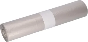 Deiss vuilniszak, ft 57,5 x 100 cm, transparant, LDPE, rol van 25 stuks — toebehoren voor vuilnisbakken