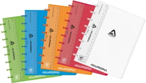 Adoc schrift Colorlines ft A5, gelijnd — spiraalschrift