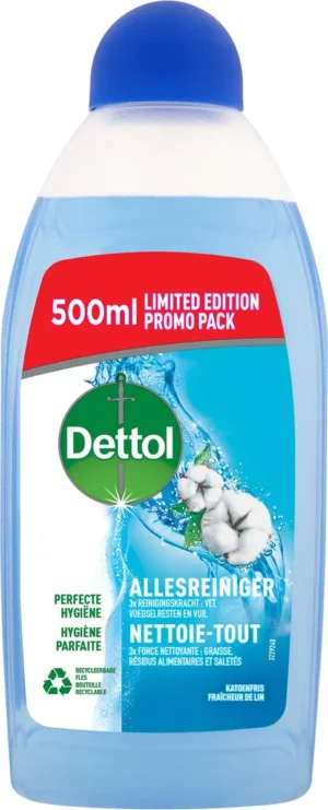Dettol allesreiniger, katoenfris, fles van 500 ml — reinigingsproduct
