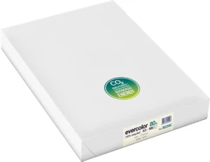 Clairefontaine Evercolor gekleurd gerecycleerd papier, A3, 80 g, 500 vel, ivoor — gekleurd papier