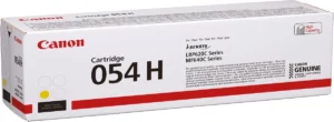 Canon toner 054 H, 2.300 pagina's, OEM 3025C002, geel — detail 2