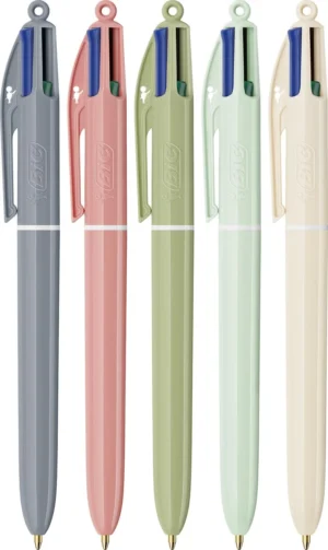 Bic 4-kleurenbalpen Mineral Tones, display van 30 stuks, assorti — detail 2