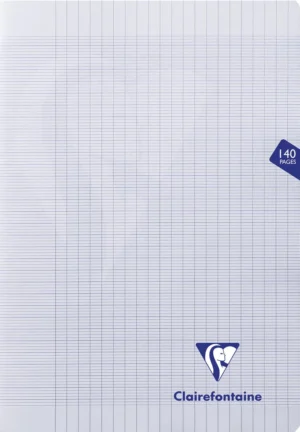 Clairefontaine schrift mimesys voor ft A4+, 140 bladzijden, kaft in PP, seyès, geassorteerde kleuren — schriften geniet