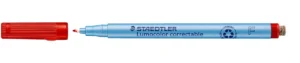Staedtler Lumocolor uitwisbare pen, schrijfbreedte: 0,6 mm, rood — office fineliners