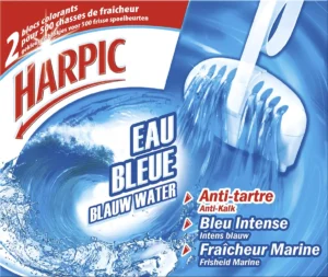 Harpic toiletblok, blauw water, 38 g, pak van 2 — reinigingsproduct