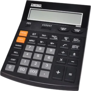 Desq bureaurekenmachine Heavy Duty 30666, Check & Correct, zwart — detail 2