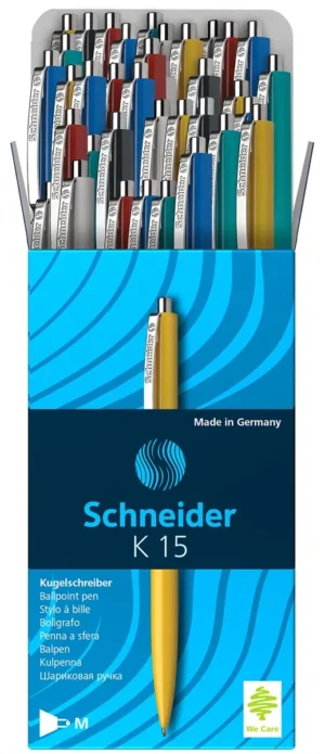 Schneider K15 balpen medium - geassorteerde kleuren — productfoto 2
