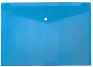 Documentenmap, A5, ft 240 x 161 mm, blauw — documentenmappen uit kunststof