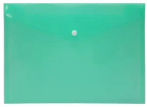 Documentenmap, A5, ft 240 x 161 mm, groen — documentenmappen uit kunststof