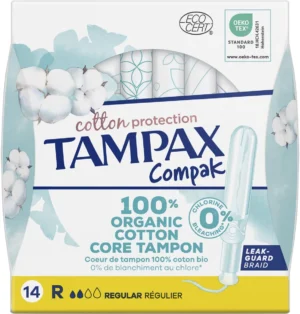 Tampax Cotton Regular tampons, pak van 14 stuks — persoonlijke verzorging