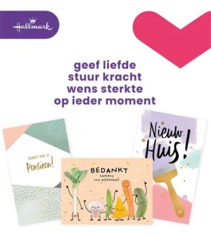 Hallmark navulset wenskaarten, divers, pak van 12 stuks