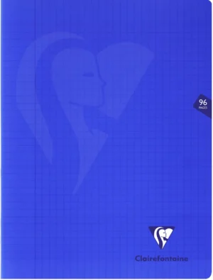 Clairefontaine schrift Mimesys voor ft A4+, 96 bladzijden, kaft in PP, seyès, marineblauw — schriften geniet