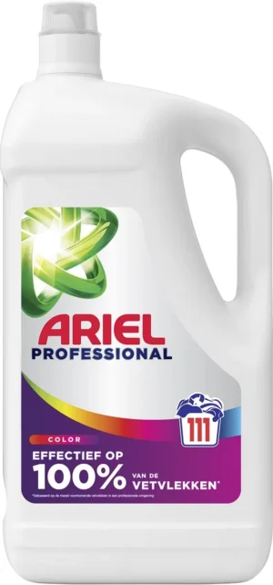 Ariel Pro vloeibaar wasmiddel, Color, fles van 4,995 l, 111 wasbeurten — wasproduct