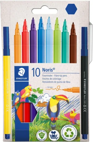 Staedtler Noris viltstift, 10 stiften, karton etui