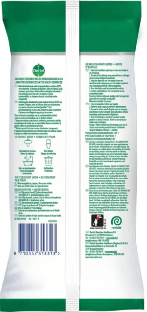 Dettol reiningsdoekjes desinfecterend, pak van 30 stuks — detail 2
