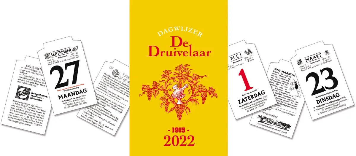 Dagblokkalender De Druivelaar 2027 — detail 2