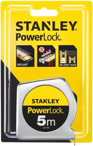 Stanley rolmeter Powerlock 5 m x 19 mm — detail 2