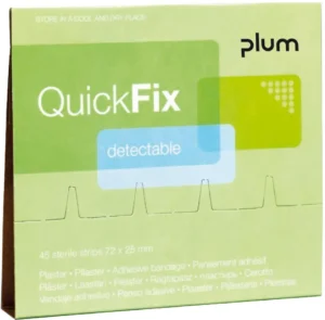 Plum QuickFix navulling voor pleisterautomaat, 30 detecteerbare blauwe pleisters — ehbo-artikel