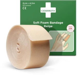Cederroth zelfklevend schuimverband, beige, 6 cm x 4,5 m — ehbo-artikel