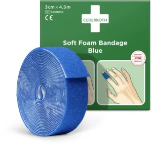 Cederroth zelfklevend schuimverband, blauw, 6 cm x 4,5 m — ehbo-artikel