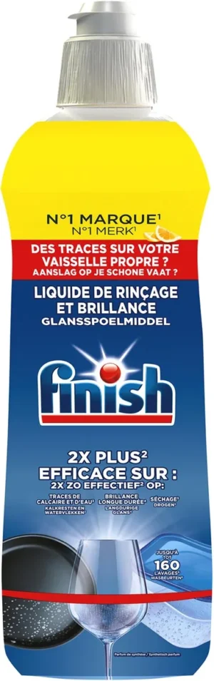 Finish glansspoelmiddel voor vaatwasser, flacon van 800 ml, citroen — afwasproduct