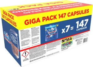 Finish Quantum Regular vaatwastabletten giga pack, pak van 147 capsules — detail 2