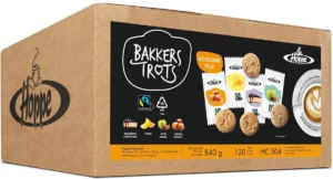 Hoppe koekjes Bakkers Trots Fairtrade, doos van 120 stuks — drank en eetwaren