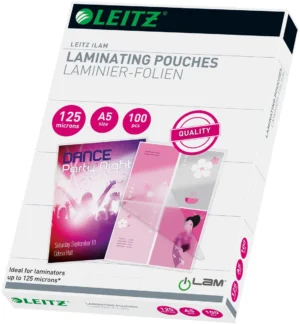 Leitz Eva lamineerhoes ft A5, 250 micron (2 x 125 micron), pak van 100 stuks — toebehoren voor lamineermachines