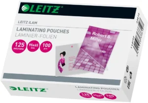 Leitz Eva lamineerhoes ft 65 x 95 mm, 250 micron (2 x 125 micron), pak van 100 stuks — toebehoren voor lamineermachines