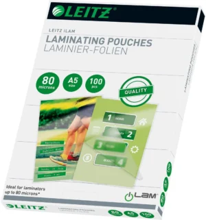 Leitz Eva lamineerhoes ft A5, 160 micron (2 x 80 micron), pak van 100 stuks — toebehoren voor lamineermachines