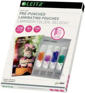 Leitz iLAM lamineerhoes ft A4, 250 micron (2 x 125 micron), geperforeerd, pak van 100 stuks — toebehoren voor lamineermachines