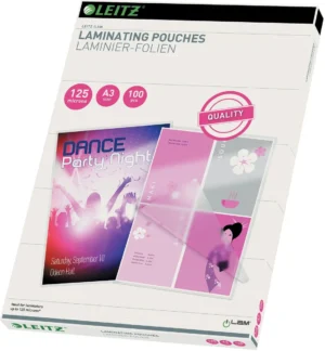 Leitz Ilam lamineerhoes ft A3, 250 micron (2 x 125 micron), pak van 100 stuks — toebehoren voor lamineermachines