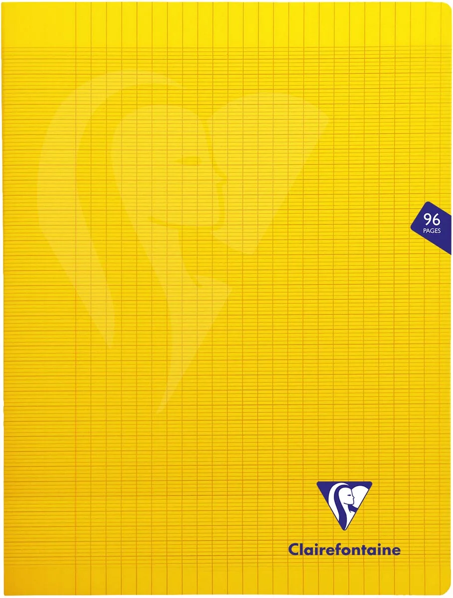 Clairefontaine schrift Mimesys voor ft A4+, 96 bladzijden, kaft in PP, seyès, geel — schriften geniet