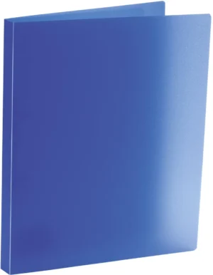 Bronyl ringmap, voor ft A4, uit PP, 2 D-ringen van 15 mm, transparant blauw — ringmappen uit kunststof