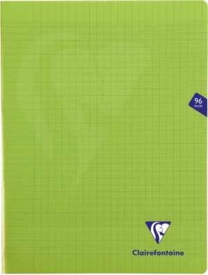 Clairefontaine schrift Mimesys voor ft A4+, 96 bladzijden, kaft in PP, seyès, groen — schriften geniet
