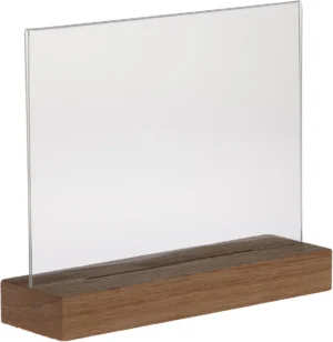 Europel folderhouder Premium, met houten T-voet, ft A5, liggend