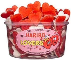 Haribo Lovers snoepgoed, pot van 150 stuks — detail 2