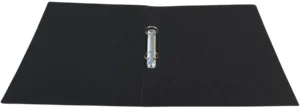 Bronyl ringmap, voor ft A4, uit glanskarton, 2 ringen van 25 mm, zwart — detail 2