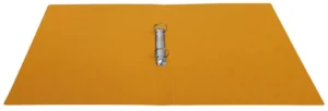 Bronyl ringmap, voor ft A4, uit glanskarton, 2 ringen van 25 mm, geel — detail 2