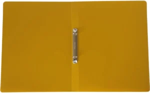 Bronyl Nature ringmap, voor ft A4, uit PP, 2 ringen van 16 mm, mosterdgeel — detail 2