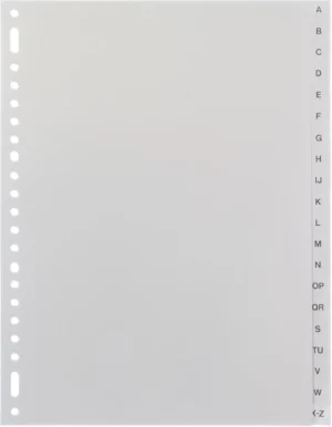 Multo tabbladen voor ft A4, uit PP, set A-Z — detail 2