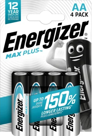 Energizer batterijen Max Plus AA/LR06/E91, blister van 4 — niet-oplaadbare batterijen