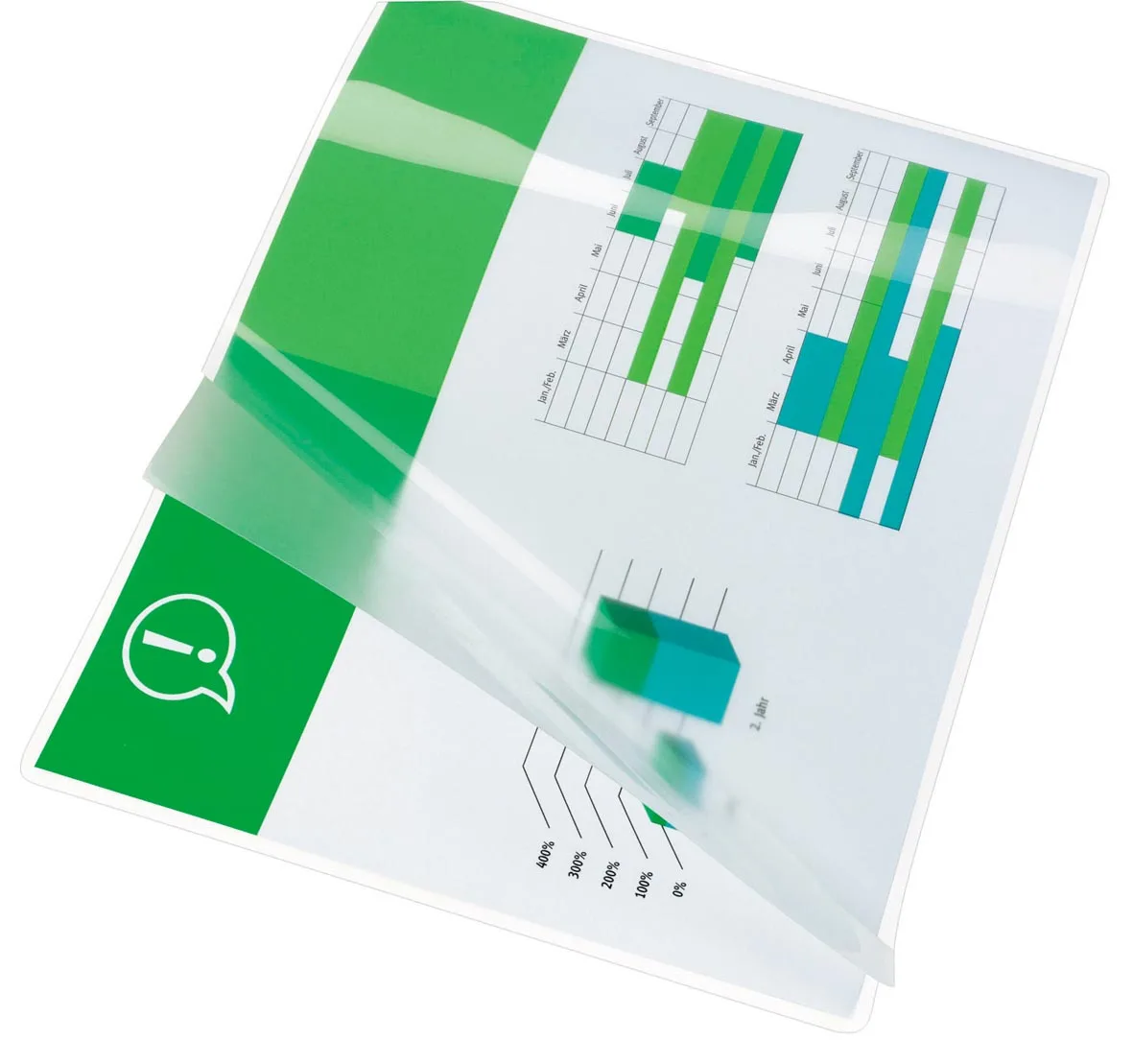 GBC Document lamineerhoes ft A3, 200 micron (2 x 100 micron), pak van 100 stuks — toebehoren voor lamineermachines
