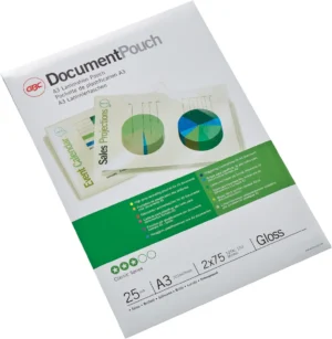 GBC Document lamineerhoes ft A3, 150 micron (2 x 75 micron), pak van 25 stuks — toebehoren voor lamineermachines