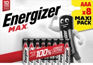 Energizer batterijen Max AAA/LR03/E92, blister van 8, MaxIPACK — niet-oplaadbare batterijen