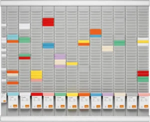 Nobo T-kaart planningset 12 maanden — planbord