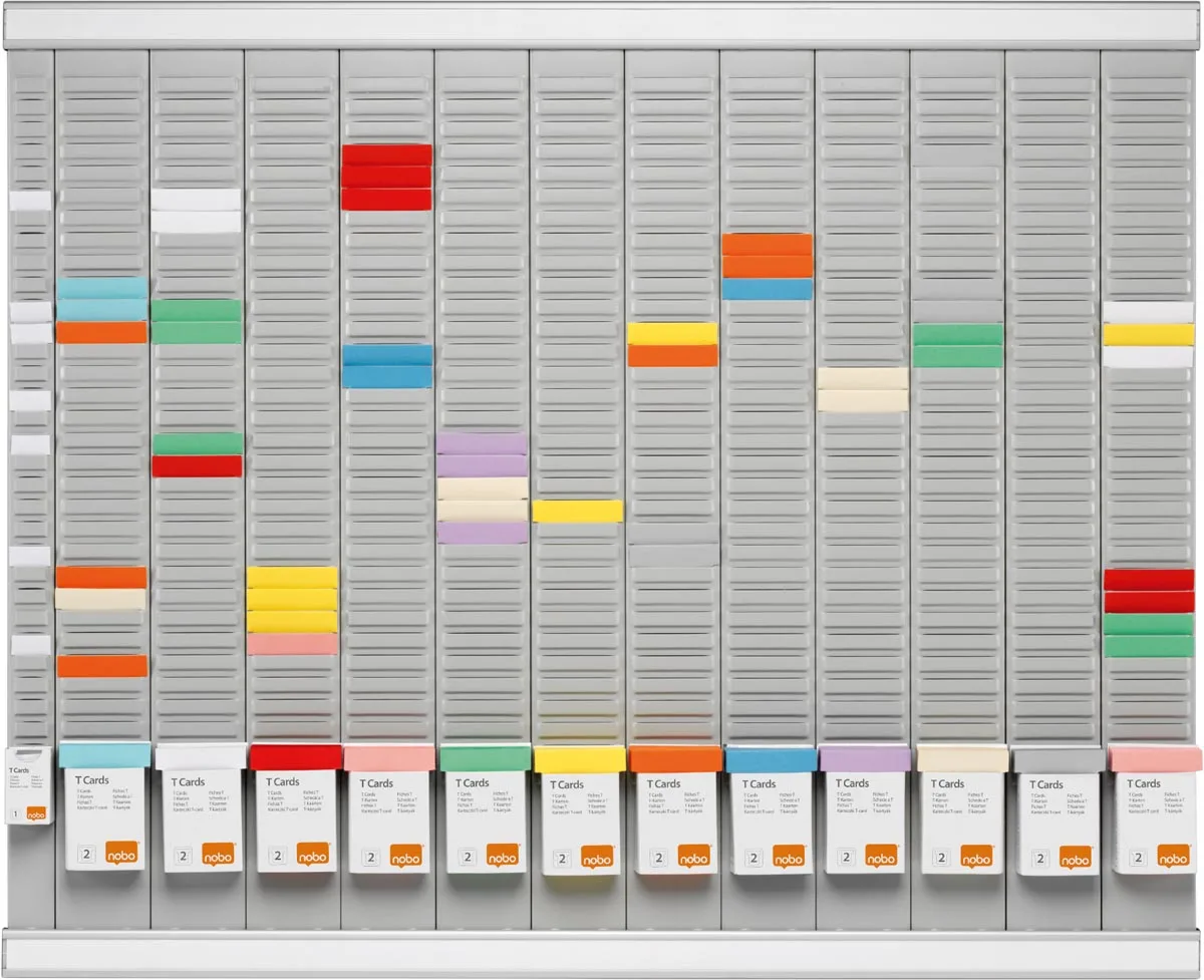 Nobo T-kaart planningset 12 maanden — planbord