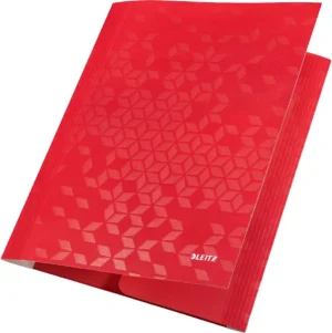 Leitz WOW elastomap met 3 kleppen, uit karton, A4, rood — detail 2