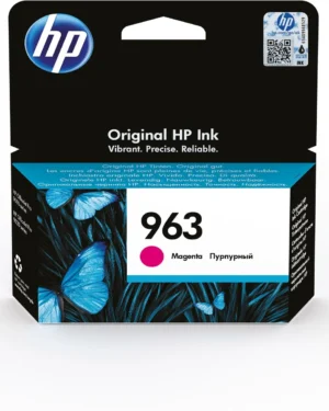 Originele HP 963 inktcartridge in magenta met artikelnummer 3JA24AE